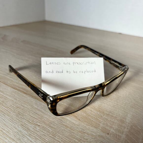 Chanel 3162 c.763 Eyeglasses Tortoise Shell Frame 51-16-135 Made in Italy - Picture 1 of 8